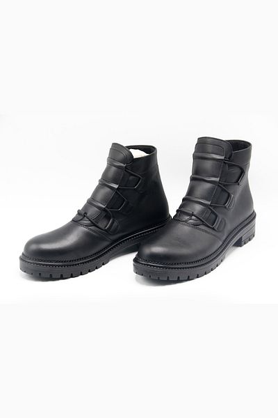 SHAXİR Γυναικείες μαύρες μπότες Thermo Sole