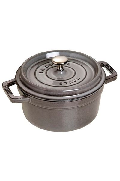 STAUB La Cocotte Cast Iron Pot |   Graphite Gray |   20cm |   2.2L |   Round- 405093040