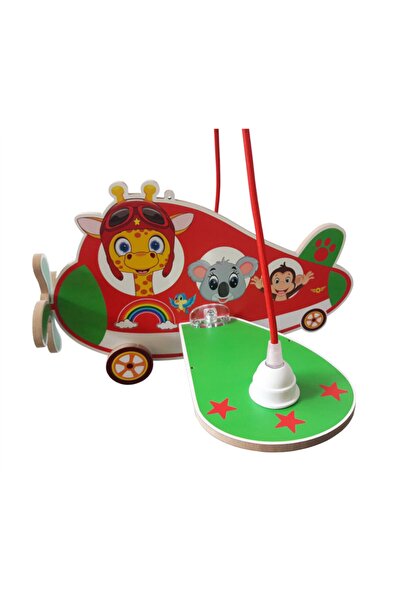 Genel Markalar AHŞAP UÇAK ZÜRAFA ÇOCUK ODASI AYDINLATMA