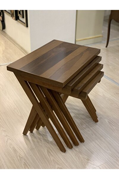 ÖZKIŞ AKSESUAR Mügen Ceviz Zigon Sehpa