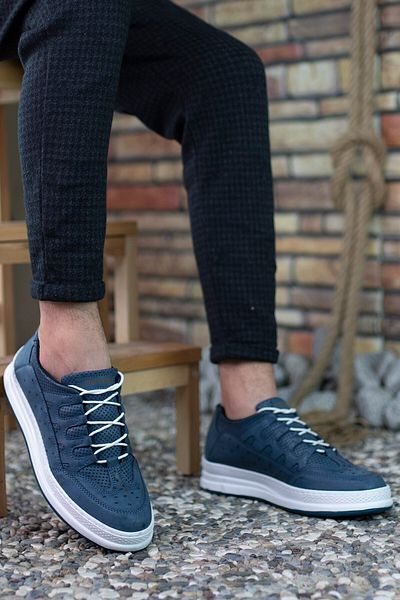 Riccon Petrol Blue Men's Sneakers0012728