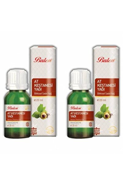 Balen 20 مل زيت عشبي طبيعي ثابت - كستناء للعناية بالشعر والبشرة علبتين