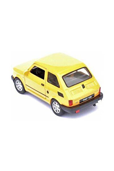 WELLY Dıe Cast 1:26 Ölçek Pull Back Fıat 126 Sarı