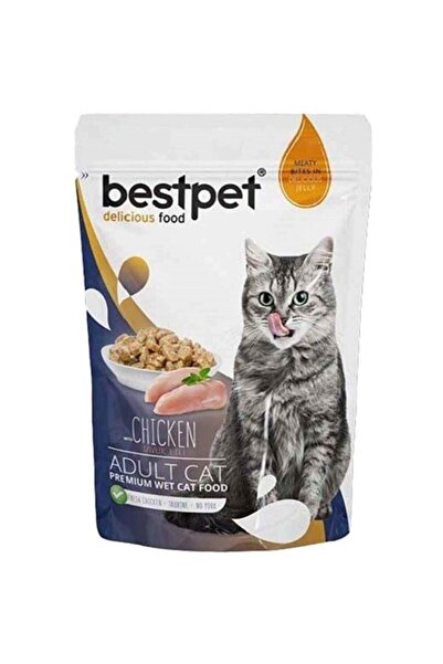 Bestpet Adult Jelly Pouch Tavuklu Yaş Kedi Maması 85 gr