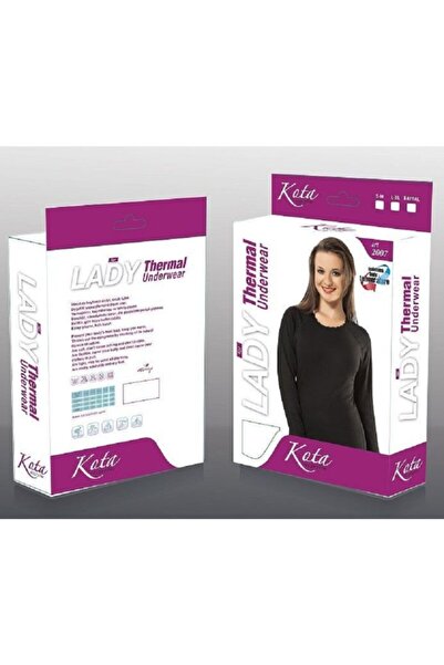 KOTA İÇ GİYİM قميص كوتا الحراري للسيدات باللون الأسود