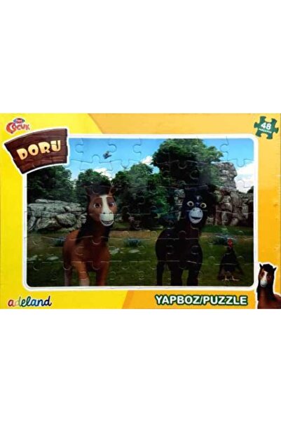 ADELAND Trt Çocuk 48 Parça 5'li Karışık Eğitici Puzzle