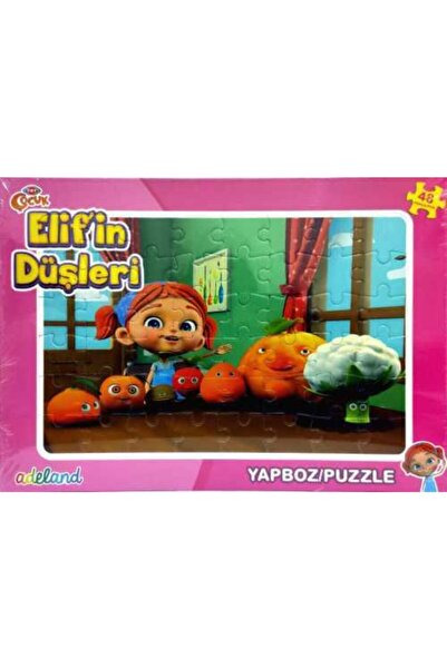 ADELAND Trt Çocuk 48 Parça 5'li Karışık Eğitici Puzzle