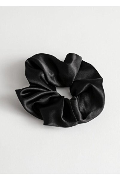 Mathilda Aksesuar Silk Satin Fabric Elastic Buckle Black