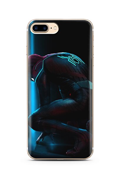 Spoyi Örümcek Adam Tasarım Süper Şeffaf Silikon Telefon Kılıfı Iphone 7 Plus