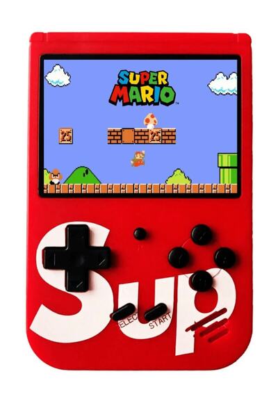 Genel Markalar Kırmızı 400 Nostalji Oyunlu Mini Atari Gameboy & Gamebox Oyun Konsolu Gameboykırmızı