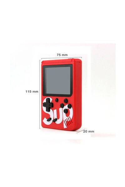 Genel Markalar Kırmızı 400 Nostalji Oyunlu Mini Atari Gameboy & Gamebox Oyun Konsolu Gameboykırmızı