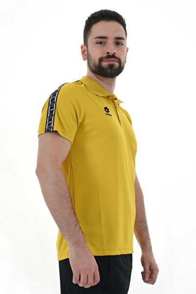 Lotto تي شيرت رجالي أصفر من Athletica Polo Camp Pl R8945