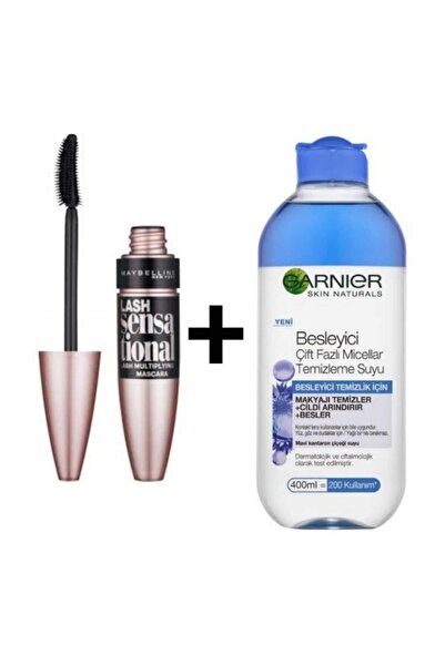 Garnier Besleyici Çift Fazlı Micellar Makyaj Temizleme Suyu 400 ml +Maybellin...