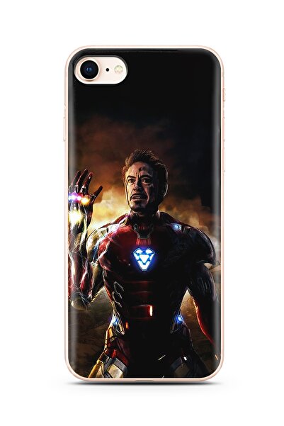 Spoyi Iphone 8 Iron Man Tasarım Silikon Telefon Kılıfı