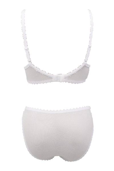 Adelita Le Jardin Charce Unassisted Bra Set 5250| White