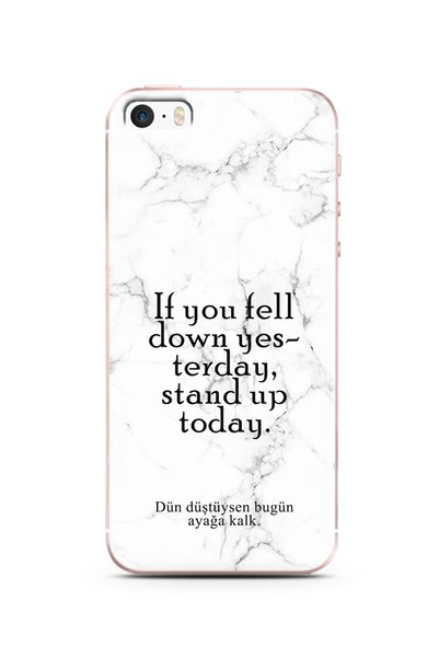 Spoyi iPhone 5 White Marble Promise Design Phone Case