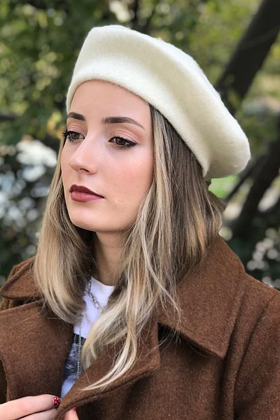 Novon Giyim & Aksesuar 100% Felt Premium French Painter Beret