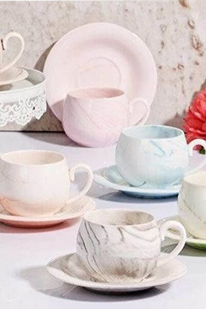 Kitchen World Rnk-101 6Li Cup 90Cc Assortment Marble