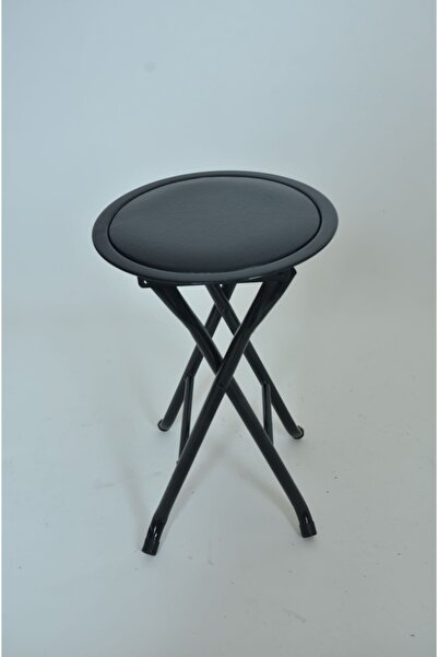 HASTUNÇ Siyah Katlanır Portatif Bahçe Taburesi