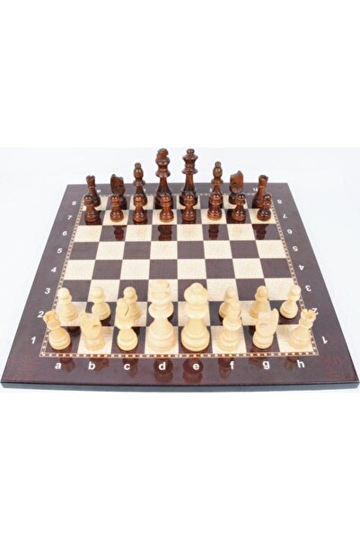 matchbang Lüks Satranç Takımı Ahşap Figür (3 Numara)