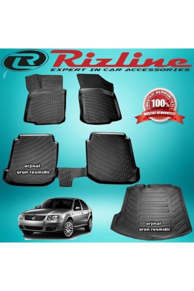 Rizline Vw Bora 3d Paspas + Bagaj Havuzu Siyah 1998-2004 Arası