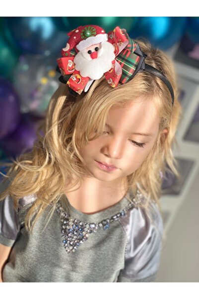 QUEEN AKSESUAR Yeni Yıl Yılbaşı Özel Kutusunda Hediye Noel Baba Ekose Fiyonk ...