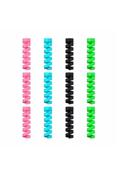Tiegem Spiral Cable Protector 6 Pieces