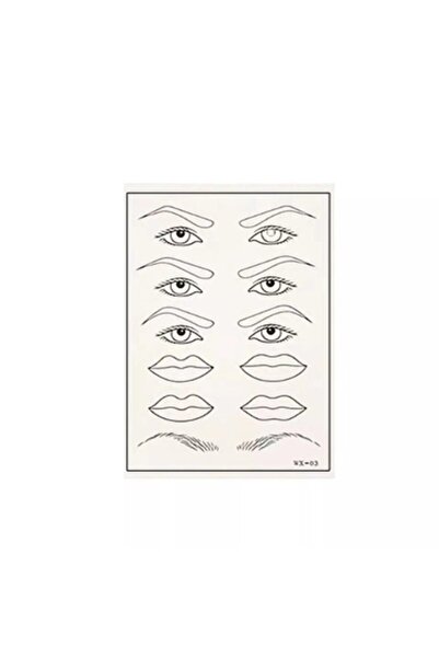 İthalSepeti White Shaped Permanent Microblading Latex - 10 Pieces (Leather)