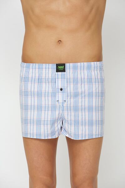 NEST Undies Чоловічі білі поплінові (бавовняні) боксери