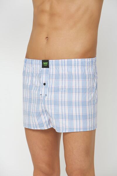 NEST Undies Чоловічі білі поплінові (бавовняні) боксери