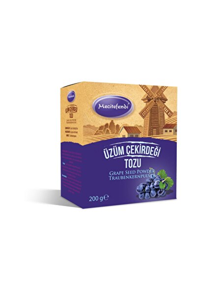 Mecitefendi Ögütülmüş Üzüm Çekirdeği Tozu 200 gr