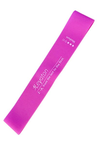 Leyaton Orta Direnç Koyu Pembe Renk Latex Aerobik Band  Lab300