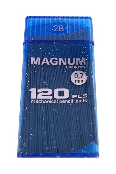MAGNUM 1 Piece 0.7 Pen Tip 120 Pieces 60 Mm 2b Transparent Glitter Navy Blue No:19