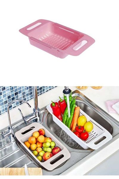 Geseus Adjustable Height Plastic Sink Strainer