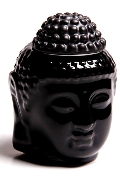 Mixperi Siyah Otantik Buda Seramik Buhurdanlık