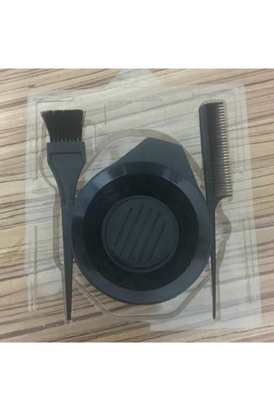 firsatgeldi Professional Hair Coloring Set 3 Pieces Container Comb Brush