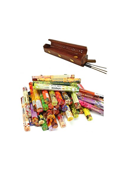 PİRAMİGO Tibet Karma Tütsü Seti 120 Adet Ve Tütsü Tabutu