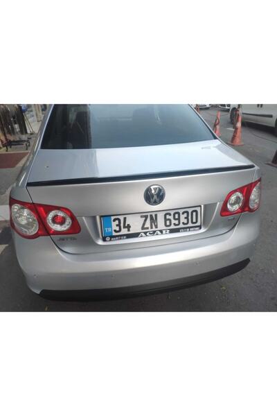 SUNPLEX Spoiler Jetta 2005-2011 Kasa Uyumlu Anatomik Parlak Siyah Spoiler Pleksi Plastik