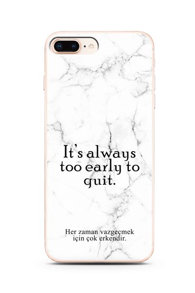 Spoyi iPhone 7 Plus White Marble Promise Design Phone Case