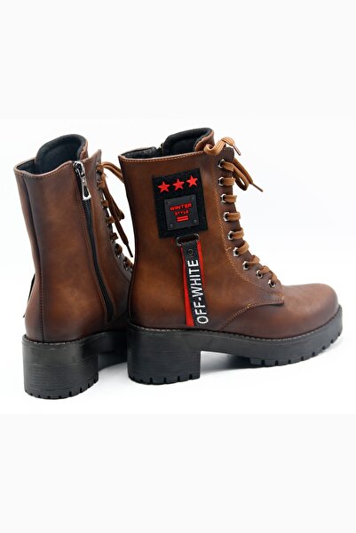 SHAXİR Жіночі черевики Taba Wınter Style на шнурівці та блискавці