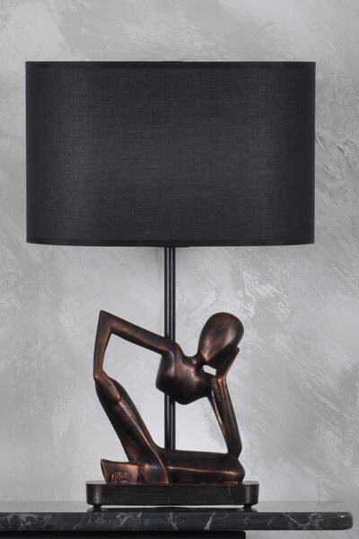 Qdec Modern Design Human Lampshade Copper Black