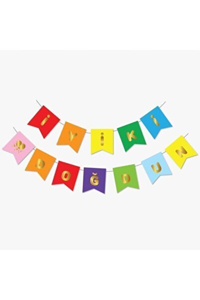 Partihane Mini Party Store Πολύχρωμο χρυσό Ευτυχισμένο το γενέθλια επιχρυσωμέ...