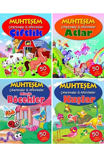 Parıltı Yayıncılık ملصقات رائعة لسلسلة الحيوانات 2 (4 كتب) - مجموعات الأطفال ...