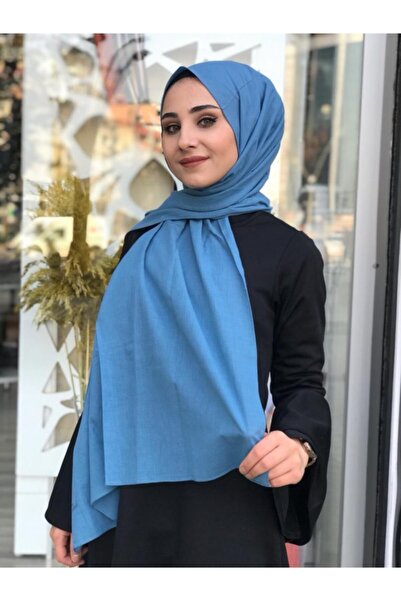 Armine Kadın  Mavi  Pamuk Şal