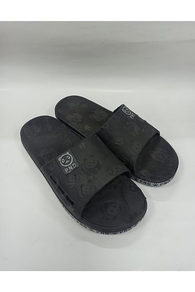 GEZER Μαύρες αντιολισθητικές Unisex καθημερινές πλαστικές παντόφλες Airblow
