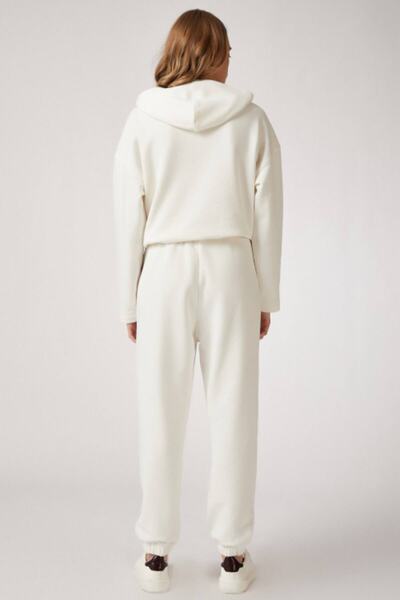 Happiness İstanbul Dámská tepláková souprava Ecru My Point Nasa s potiskem Fleece