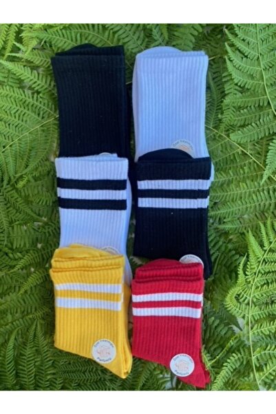 çorapdunyam Ženske unisex čarape za tenis sa parfemom, serija Prugasto od 6 k...