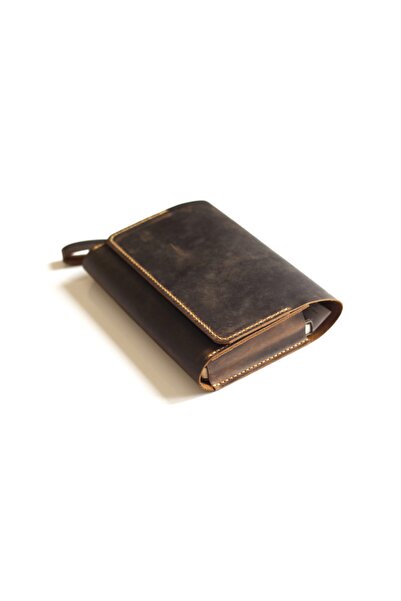 Hi Leather Unisex Kahverengi Hera Evrak Çantası / El Çantası Camel