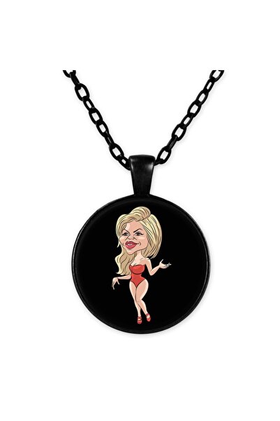 astak Shakira Bll1563 - Black Chain Necklace