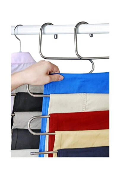 Vip Home Concept Umeraș pentru pantaloni cu 5 niveluri, eșarfe, șaluri, 5 bucăți, 4 bucăți